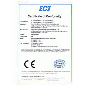Our CE Certificate
